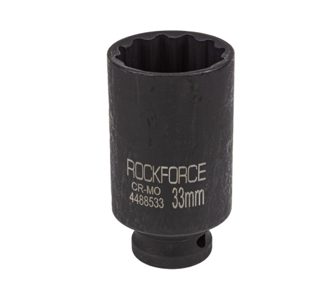 Головка ударная глубокая 1/2" 12-гранная 33мм ROCKFORCE RF-4488533