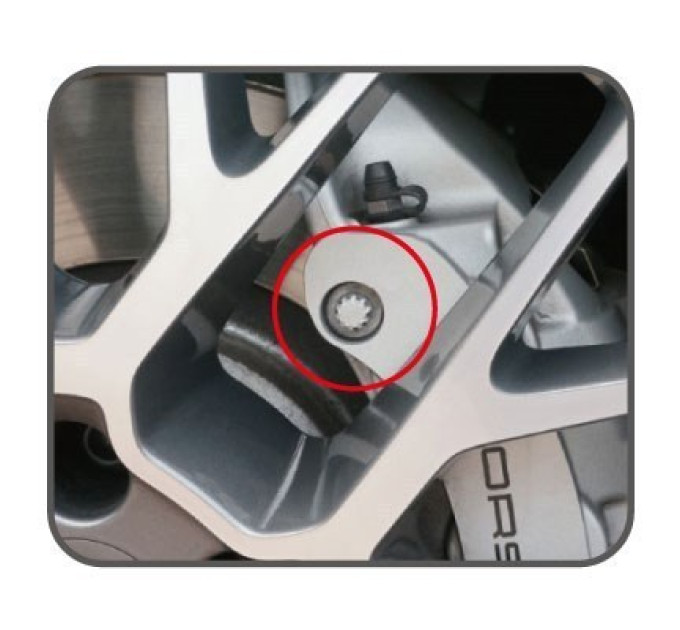 Головка для суппорта 9мм, 3/8 (PORSCHE, AUDI Q7, VW Touareg) ROCKFORCE RF-9B0402