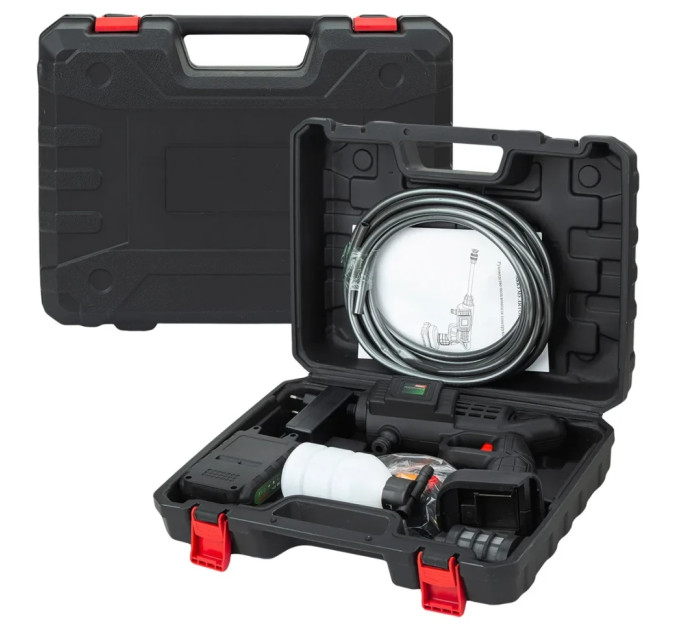 Мийка високого тиску акумуляторна 20В, 2.8л/мин, 15 бар Rockforce RF-PG001
