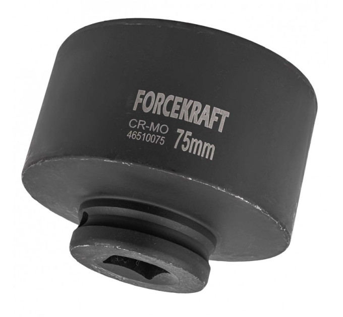 Головка ударная глубокая 3/4" 6гр. 75мм FORCEKRAFT FK-46510075