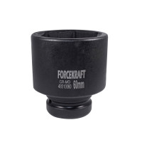 Головка ударная глубокая 1'' 6-гранная 60мм Forcekraft FK-48510060