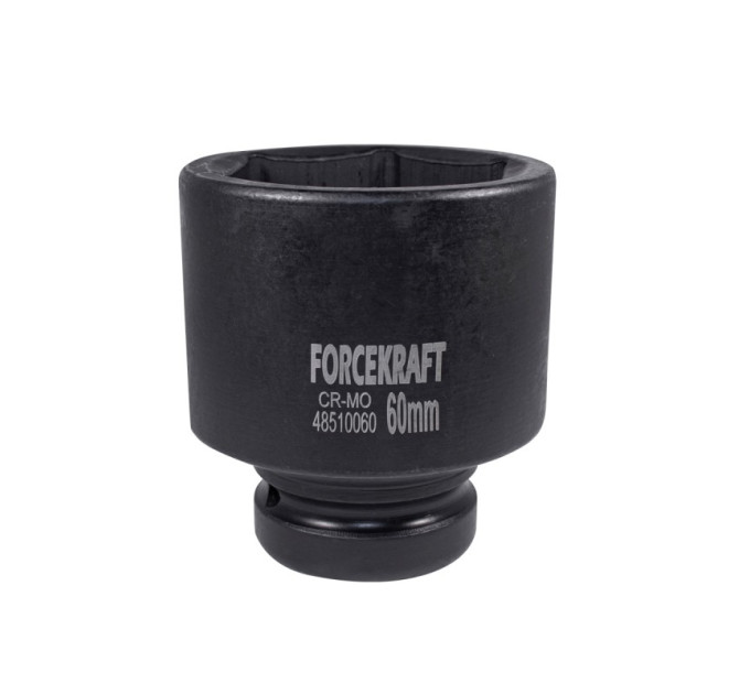 Головка ударная глубокая 1'' 6-гранная 60мм Forcekraft FK-48510060