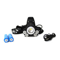 Фонарь светодиодный аккумуляторный налобный (5W LED, 500Lm, 2000mAh, зарядка 12V, время раб.