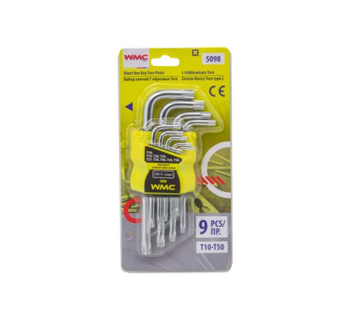 Набір ключів 9пр. Г-подібніх Torx