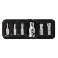 Биты SPLINE с битодержателем, набор 6пр. (M5-M12), 1/2"