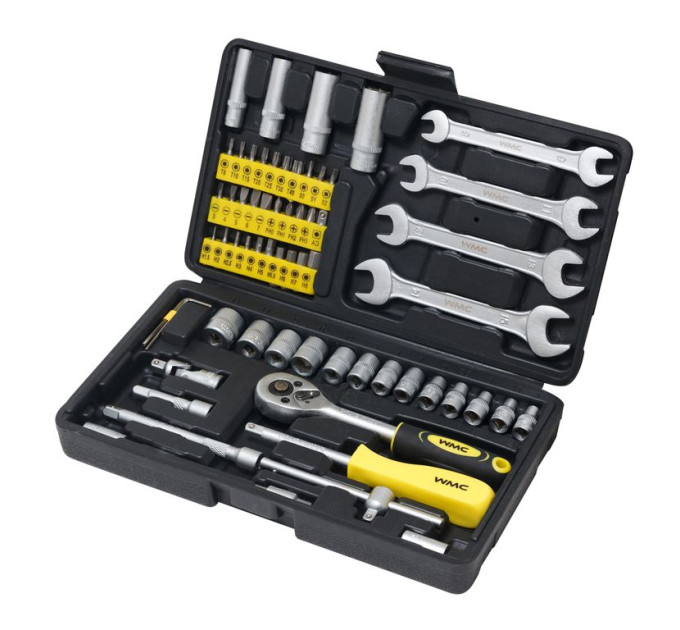 Набір інструментів 62пр. 1/4" (6гр.) WMC TOOLS 2062