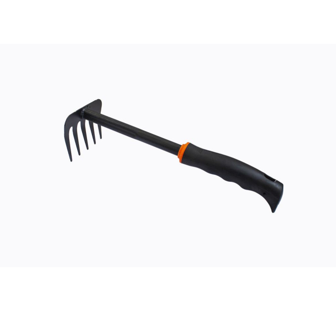 Грабли мини с пластиковой рукояткой (5-зуб., L-300мм) WMC TOOLS WT-TG2103024-D