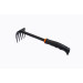 Грабли мини с пластиковой рукояткой (5-зуб., L-300мм) WMC TOOLS WT-TG2103024-D