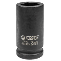 Головка ударная глубокая 3/4" 6-гранная 25мм FORSAGE F-46510025