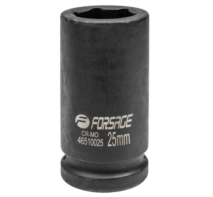 Головка ударная глубокая 3/4" 6-гранная 25мм FORSAGE F-46510025
