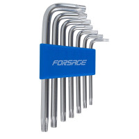 Набір ключів Г-подібних TORX, 7пр. (Т10,Т15,Т20,Т25,Т27,Т30,Т40) Forsage F-5071