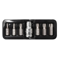Набір біт TORX з бітотримачем, 7пр.1/2 (L: 30мм; Т25, Т30, Т40, Т45, Т50, Т55), в ложементі