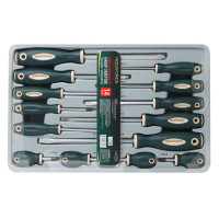 Набор отверток 14пр. (PH0;PH1x2,PH2x2,PH3,SL3;,3,5;4;,5,5x2мм;6,5x2;8) в лотке