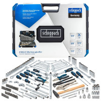 Набор инструментов 1/4", 3/8", 1/2", 180 предметов SCHEPPACH SCH-41802-5