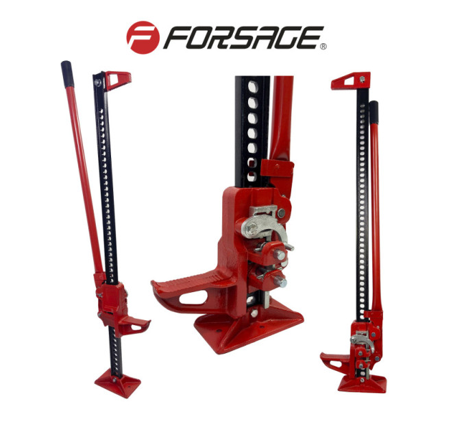 Домкрат рейковий 3т (h min 130мм, h max 1200 мм) 48" Forsage F-TRA8485