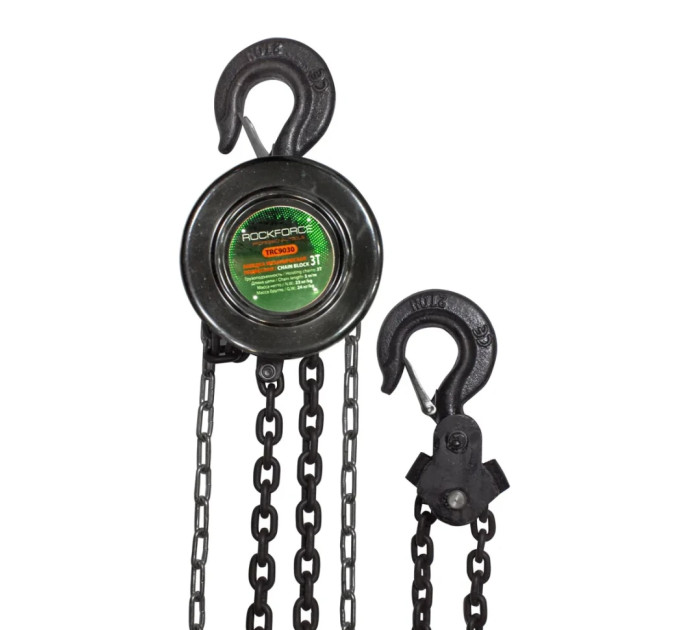 Таль ланцюговий ручний 3т, ланцюг 3м ROCKFORCE RF-TRC9030