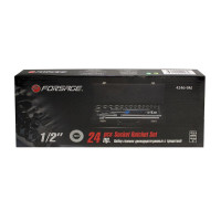 Набор инструментов 24 предмета 1/2'' (12гр.) (10-32мм) Forsage F-4246-9M