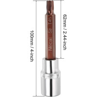 Головка 1/2" с насадкой Torx T45 L-100мм Forsage F-34610045 Premium
