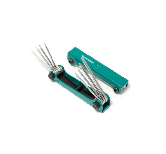 Набір ключів TORX складаний 8пр. (T5H-T10H, T15H, T20H c отвором) Forsage F-5087TF