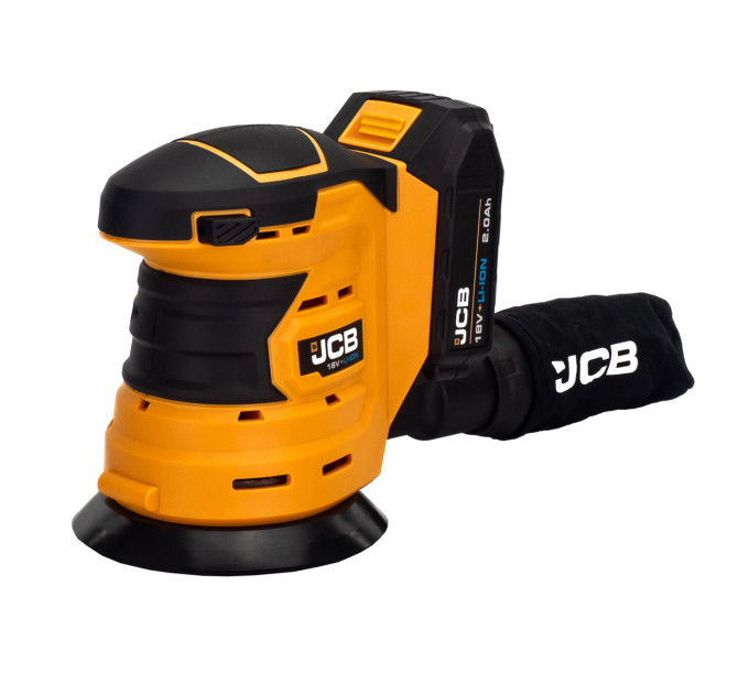 Аккумуляторная орбитальная шлифмашина 18 В 2 Ач + сумка JCB-18OS-2XB-E
