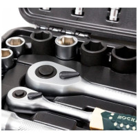 Набор инструментов 94+6 предметов 1/4",1/2"(6гр.)+(головка-бита 1/4": T40; биты 5/16": М5,6,8,10,12,14; головка 1/2" 8мм; ключи Г-обр.: 4,5,6мм, RF-4941-5 PREMIUM