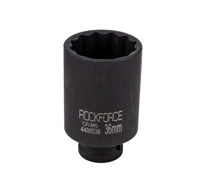 Головка ударная глубокая 1/2" 12-гранная 36мм ROCKFORCE RF-4488536