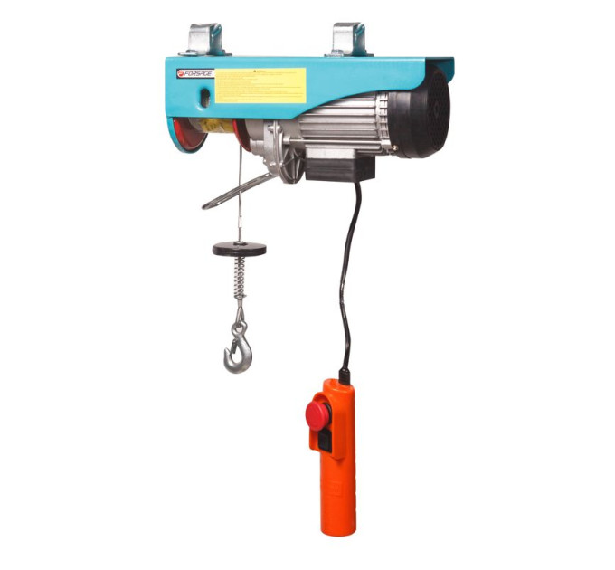 Таль подвесная 250/500 кг (220V, 1000W, высота подъема: 250КГ - 12М, 500КГ - 6М) Forsage F-TRH1005