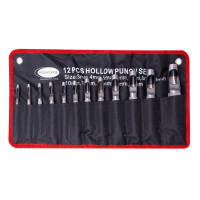 Набор пробойников, 12 предметов(3-10, 12, 14, 16, 19мм), на полотне ROCKFORCE RF-31291