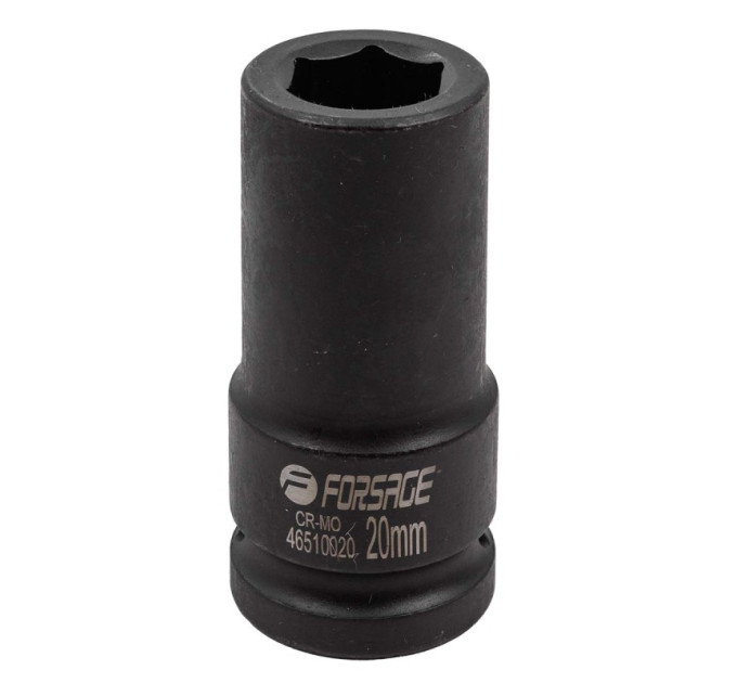 Головка ударна глибока 3/4" 6гр. 20мм Forsage F-46510020