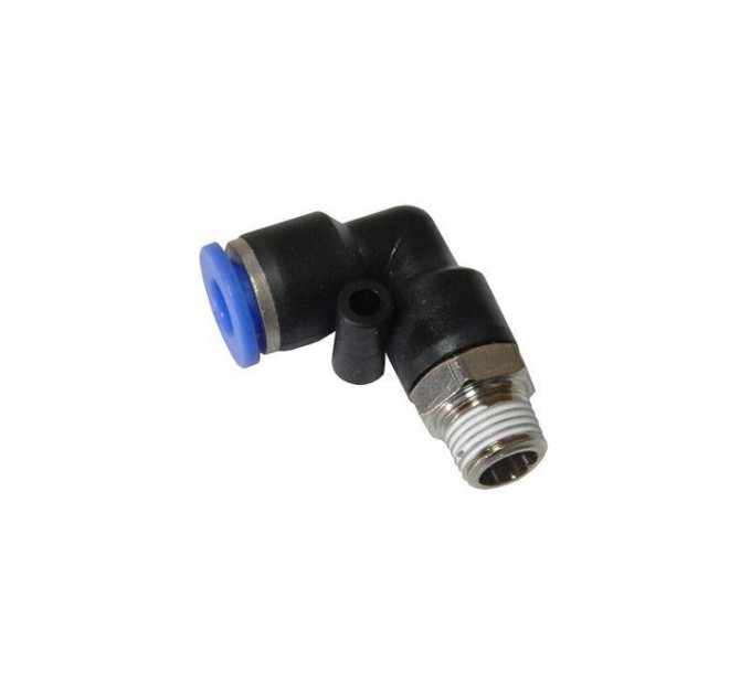 Фитинг угловой для пластиковых трубок 12мм с наружной резьбой 1/2" ROCKFORCE RF-SPL12-04