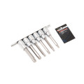 Набор головок-бит 6пр. 1/2" Torx 6-лучевых (Т30, Т40, Т45, Т50, Т55, Т60, L-100мм) на планке Forsage F-40913L