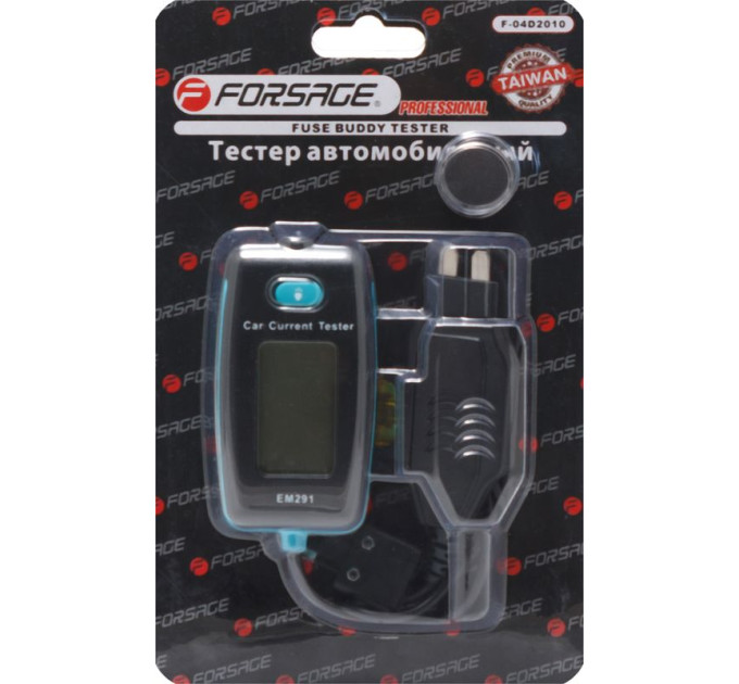 Тестер для проверки тока в системе автомобиля, в блистере Forsage F-04D2010