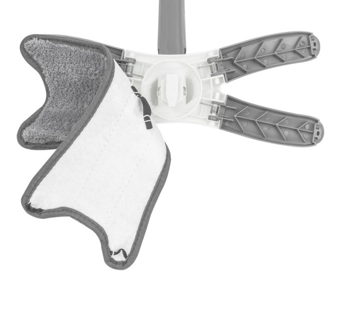 Швабра Х-образная с функцией отжима (серая, 1300х370х150мм) WT-22 (grey)
