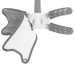 Швабра Х-образная с функцией отжима (серая, 1300х370х150мм) WT-22 (grey)