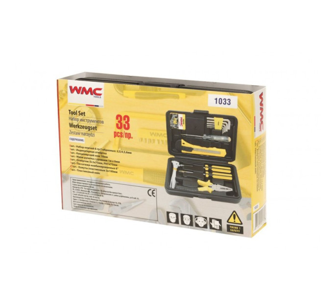 Набір інструментів 33пр. WMC TOOLS WT-1033