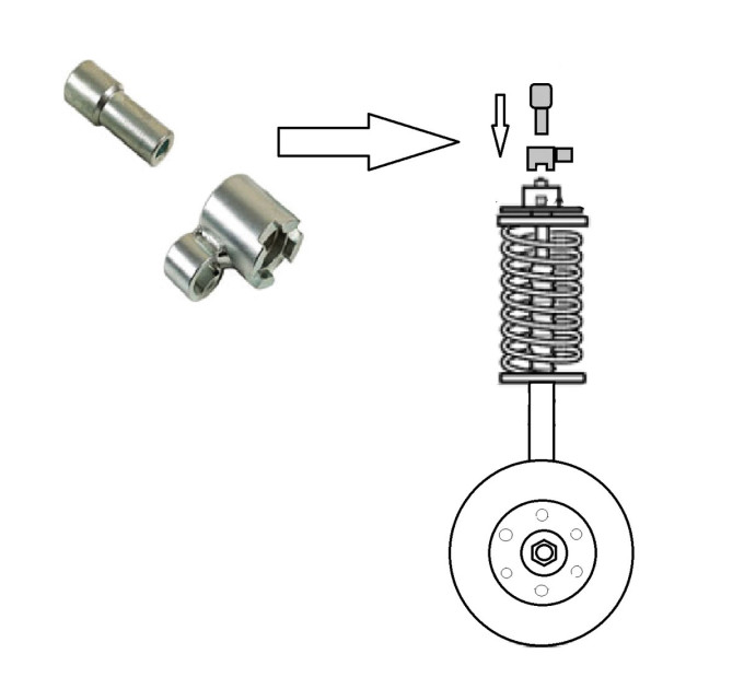 Ключ для передней стойки амортизатора (Volvo) HCB AUTO TOOLS A1381
