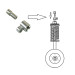 Ключ для передней стойки амортизатора (Volvo) HCB AUTO TOOLS A1381