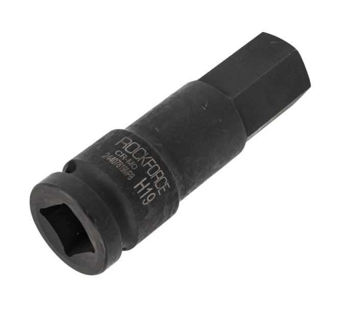 Головка 1/2" з насадкою Hex 19мм ударна ROCKFORCE RF-24407819MPB