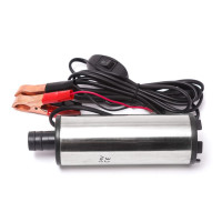 Насос для перекачування палива (24V, 60W, 30л/хв, Ø51мм, Ø вихідного отв. 19мм, довжина проводу 3м)