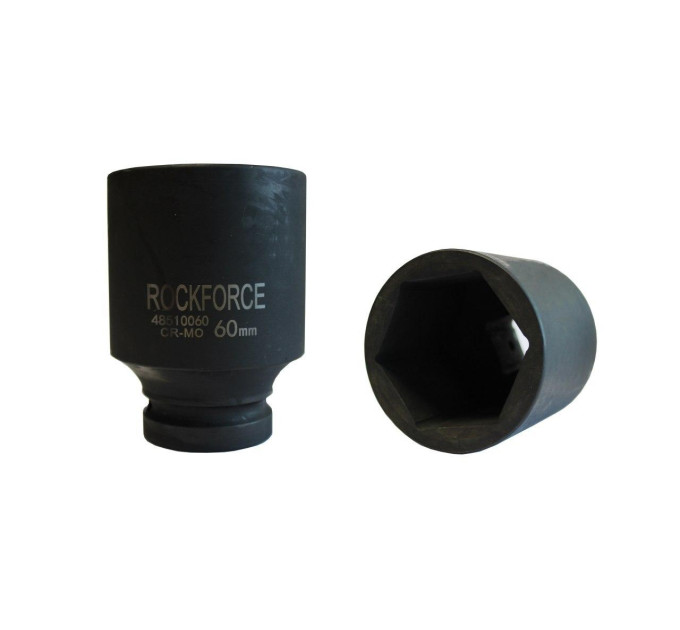 Головка ударная глубокая 1" 6-гранная 60мм ROCKFORCE RF-48510060