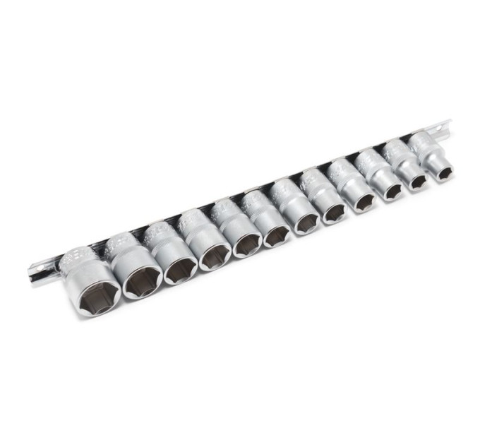 Набір головок 1/2" 6гр. 12 пр. (10-19,22,24мм) на планці