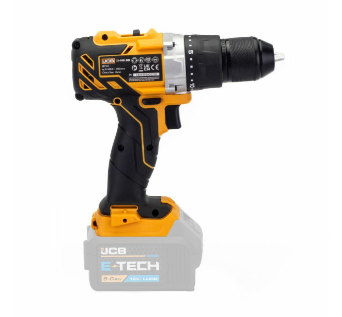 Дрель-шуруповерт аккумуляторный 18V, max 65Nm, без аккумулятора JCB-18BLDD-BE