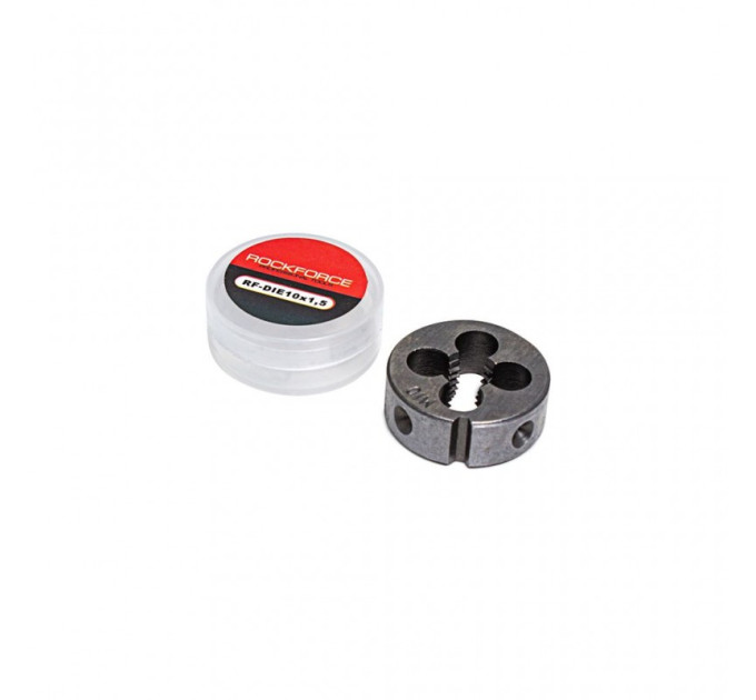 Плашка M10x1,5-Ø30мм, в пластиковом футляре ROCKFORCE RF-DIE10x1,5
