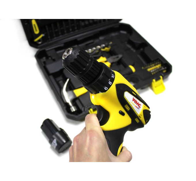Набір інструментів з шуруповертом 68пр.1/4'' (6гр.) WMC TOOLS 2068