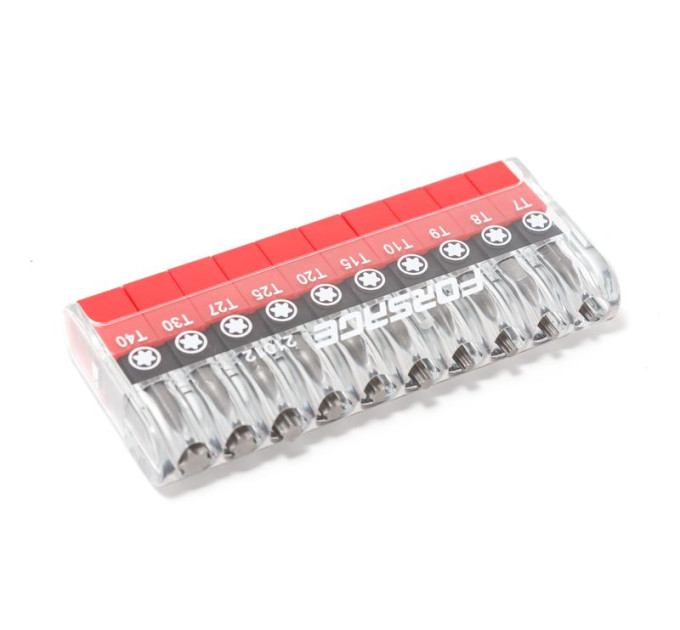 Набір біт 1/4" Torx 10пр. (T 7,8,9,10,15,20,25,27,30,40-25мм)