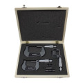 Набір мікрометрів, 3пр. (0-25, 25-50, 50-75мм, 0.01мм), в футлярі