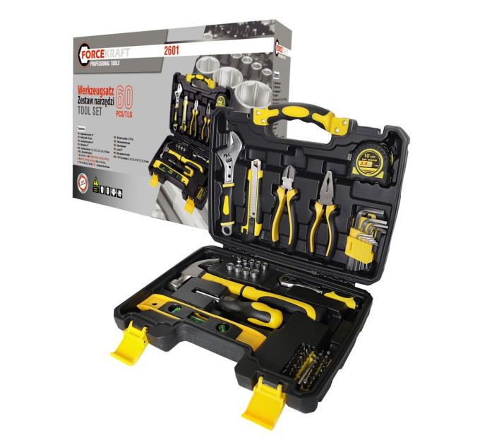 Набір інструментів 60пр. 1/4 "(6гр.) (4-13мм) FORCEKRAFT FK-2601
