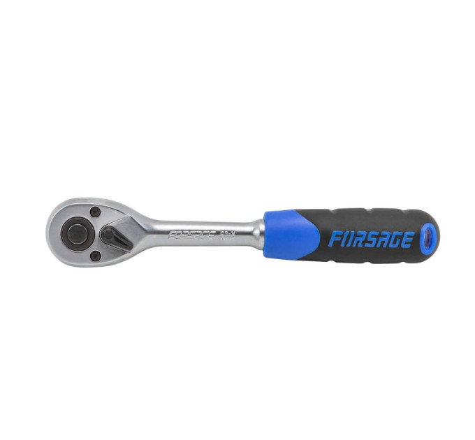 Трещотка 1/4" (45 зуб.) с прорезиненной рукояткой Forsage F-80222