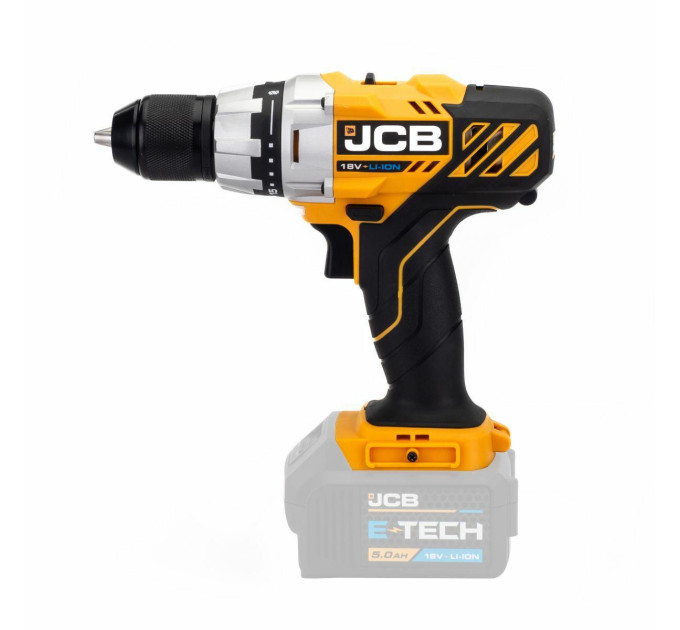 Дриль-шуруповерт акумуляторний 18V, max 45Nm, без акумулятора JCB-18DD-B-E