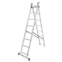 Сходи, 2 х 10 ступенів, алюмінієва, двосекційна FORCEKRAFT FK-BL-E210
